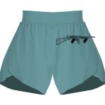 Ladies Flowy Overlay Shorts Thumbnail