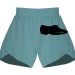 Ladies Flowy Overlay Shorts Thumbnail