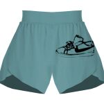 Ladies Flowy Overlay Shorts Thumbnail