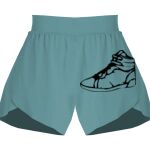 Ladies Flowy Overlay Shorts Thumbnail