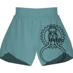 Ladies Flowy Overlay Shorts Thumbnail