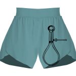 Ladies Flowy Overlay Shorts Thumbnail