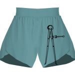 Ladies Flowy Overlay Shorts Thumbnail