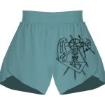 Ladies Flowy Overlay Shorts Thumbnail