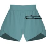 Ladies Flowy Overlay Shorts Thumbnail