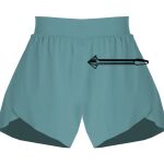 Ladies Flowy Overlay Shorts Thumbnail