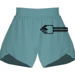 Ladies Flowy Overlay Shorts Thumbnail