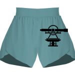 Ladies Flowy Overlay Shorts Thumbnail