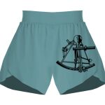 Ladies Flowy Overlay Shorts Thumbnail