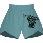 Ladies Flowy Overlay Shorts Thumbnail