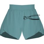 Ladies Flowy Overlay Shorts Thumbnail