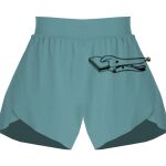 Ladies Flowy Overlay Shorts Thumbnail