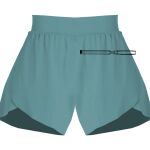 Ladies Flowy Overlay Shorts Thumbnail