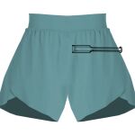 Ladies Flowy Overlay Shorts Thumbnail