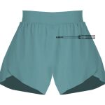 Ladies Flowy Overlay Shorts Thumbnail