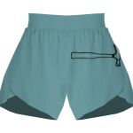 Ladies Flowy Overlay Shorts Thumbnail