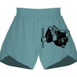Ladies Flowy Overlay Shorts Thumbnail
