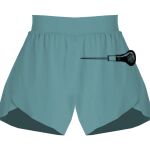 Ladies Flowy Overlay Shorts Thumbnail