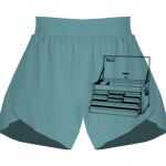 Ladies Flowy Overlay Shorts Thumbnail