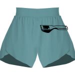 Ladies Flowy Overlay Shorts Thumbnail