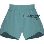 Ladies Flowy Overlay Shorts Thumbnail