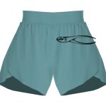 Ladies Flowy Overlay Shorts Thumbnail