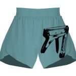 Ladies Flowy Overlay Shorts Thumbnail