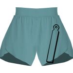Ladies Flowy Overlay Shorts Thumbnail