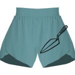 Ladies Flowy Overlay Shorts Thumbnail