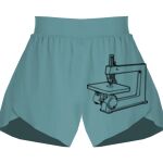 Ladies Flowy Overlay Shorts Thumbnail