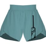Ladies Flowy Overlay Shorts Thumbnail