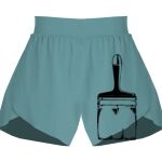 Ladies Flowy Overlay Shorts Thumbnail