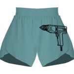 Ladies Flowy Overlay Shorts Thumbnail