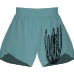 Ladies Flowy Overlay Shorts Thumbnail