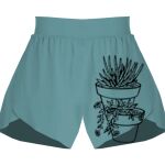 Ladies Flowy Overlay Shorts Thumbnail