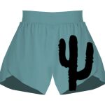 Ladies Flowy Overlay Shorts Thumbnail