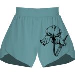 Ladies Flowy Overlay Shorts Thumbnail
