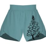 Ladies Flowy Overlay Shorts Thumbnail