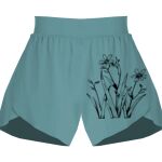Ladies Flowy Overlay Shorts Thumbnail