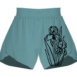 Ladies Flowy Overlay Shorts Thumbnail
