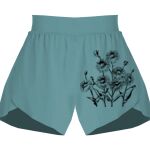 Ladies Flowy Overlay Shorts Thumbnail