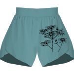 Ladies Flowy Overlay Shorts Thumbnail