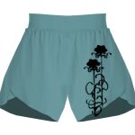 Ladies Flowy Overlay Shorts Thumbnail