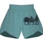 Ladies Flowy Overlay Shorts Thumbnail