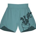 Ladies Flowy Overlay Shorts Thumbnail