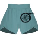 Ladies Flowy Overlay Shorts Thumbnail