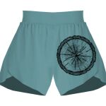 Ladies Flowy Overlay Shorts Thumbnail