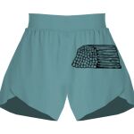 Ladies Flowy Overlay Shorts Thumbnail