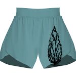 Ladies Flowy Overlay Shorts Thumbnail