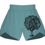 Ladies Flowy Overlay Shorts Thumbnail
